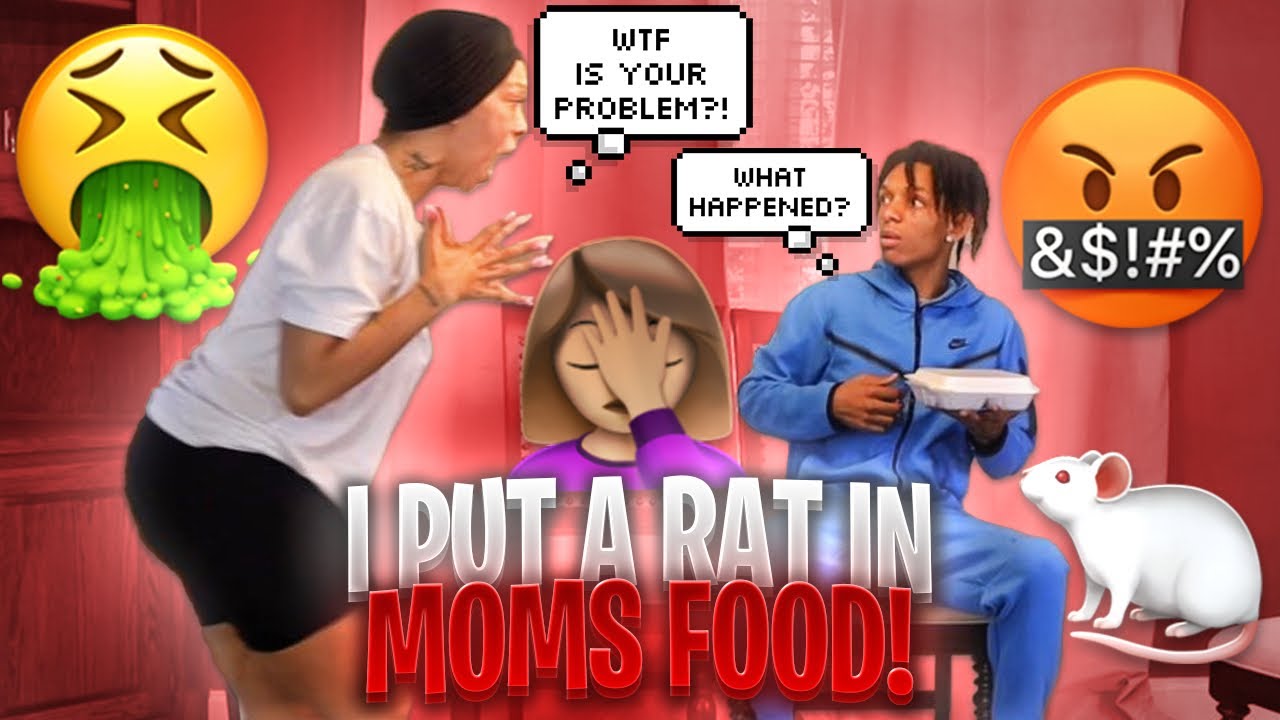 I PUT A RAT IN MOM’S FOOD TO SEE HER REACTION!!!**SHE CRIED**