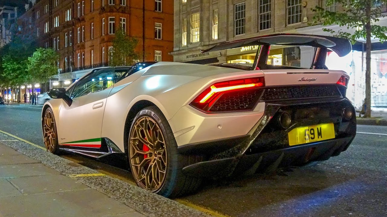 CRAZY Lamborghini Huracan Performantes TAKING OVER London! LOUD Sounds!