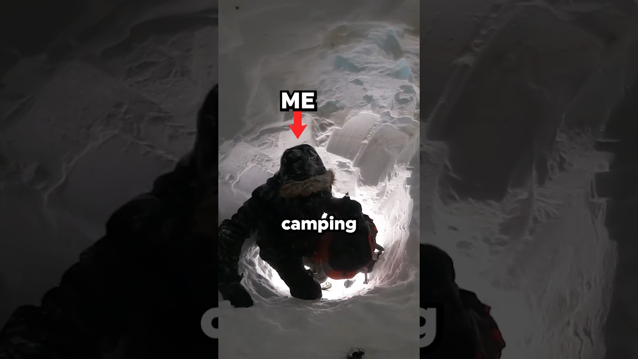 I didn&rsquo;t survive snow cave camping