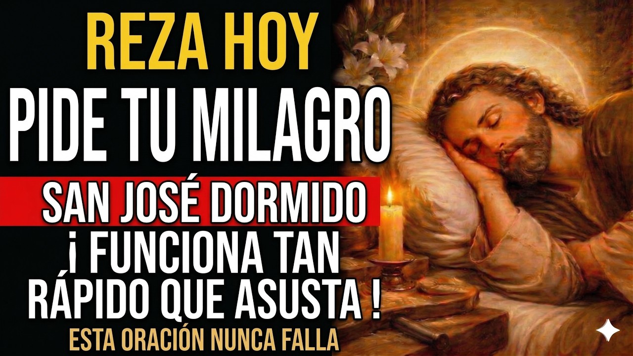🙏 ¡RECIBE TU MILAGRO URGENTE HOY! Coronilla Poderosa a San José Dormido que Resuelve lo Imposible