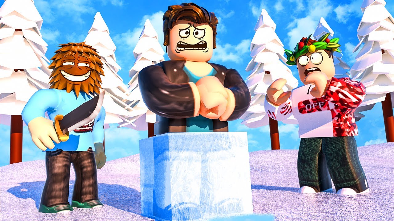 Freezing My Friends In Place in Roblox Murder Mystery (Hacked)