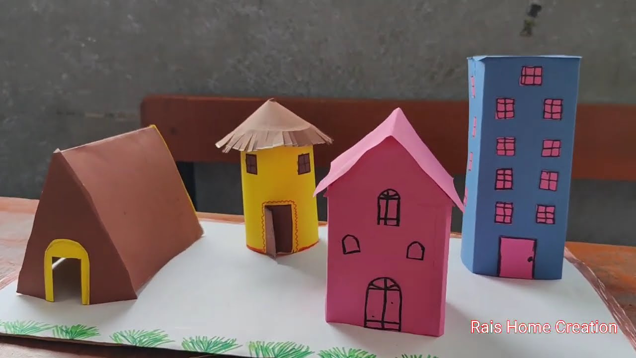 Types of houses |School Project |Art and Craft Activity 