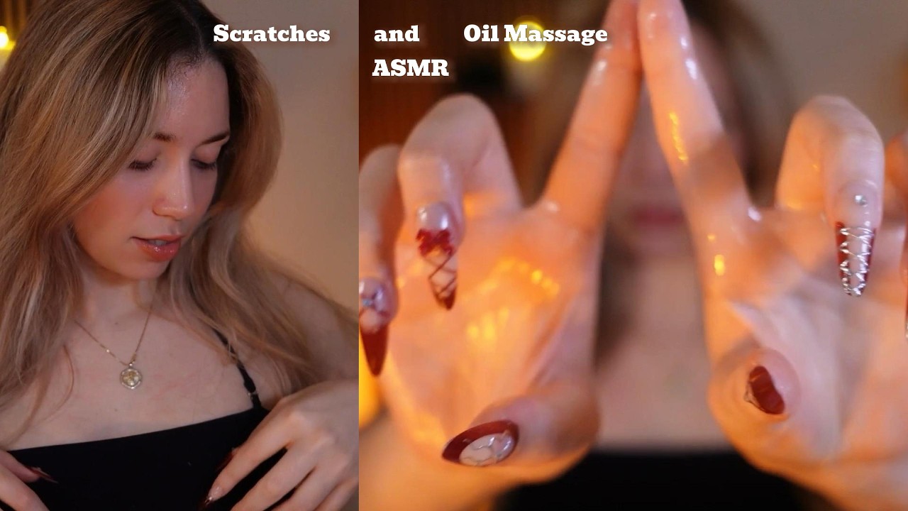 ASMR Personal Attention | Scratching and Oil Massage (english, español)
