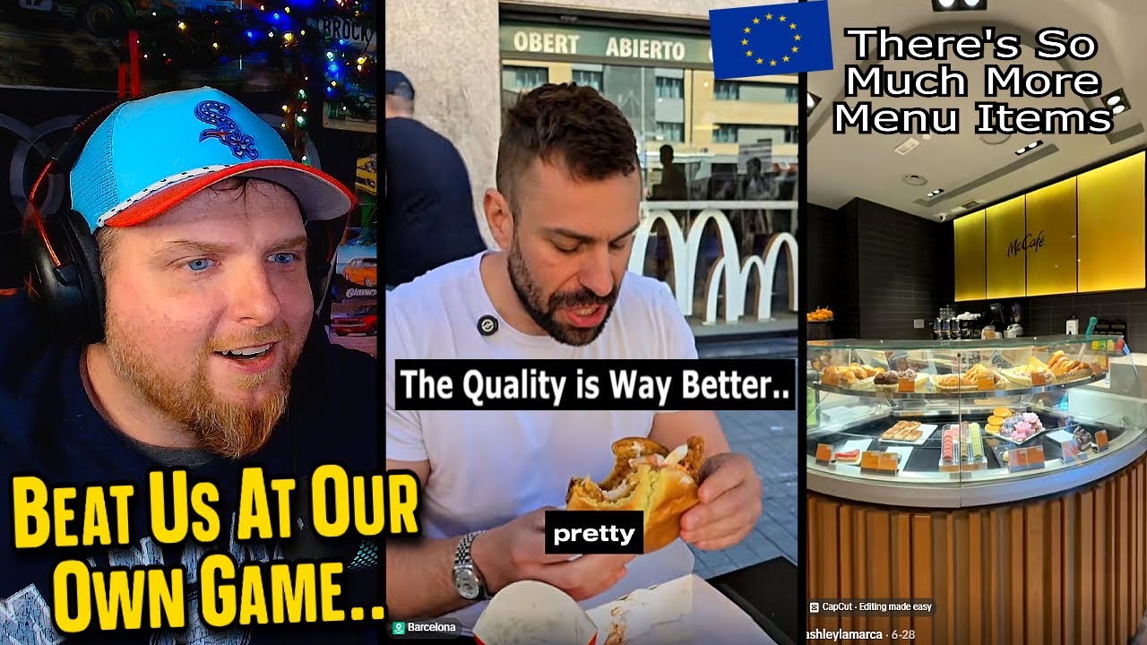 Americans Amazed by Fast Food Quality in Europe.. 🤯🎉🍽️