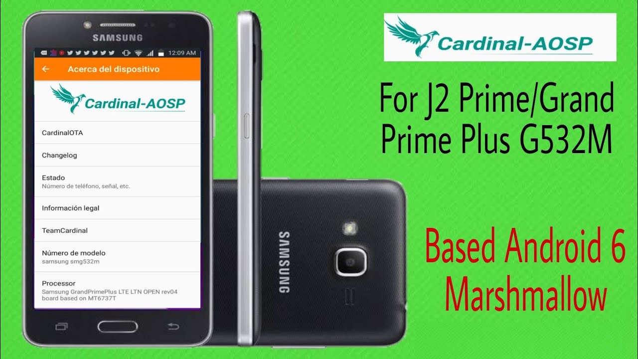 CARDINAL-AOSP ROM PARA GALAXY J2 PRIME/GRAND PRIME PLUS G532M DE 8 Y 16GB