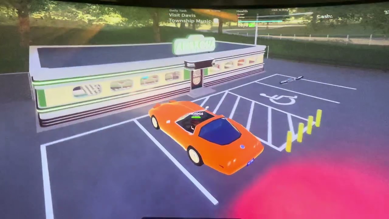 Playing Great Lakes 1986 on Roblox and another game