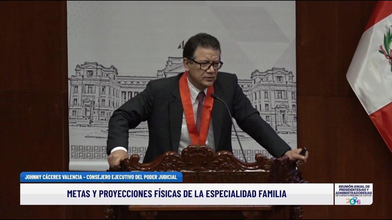 JOHNNY MANUEL CÁCERES VALENCIA - CONSEJERO EJECUTIVO DEL PODER JUDICIAL