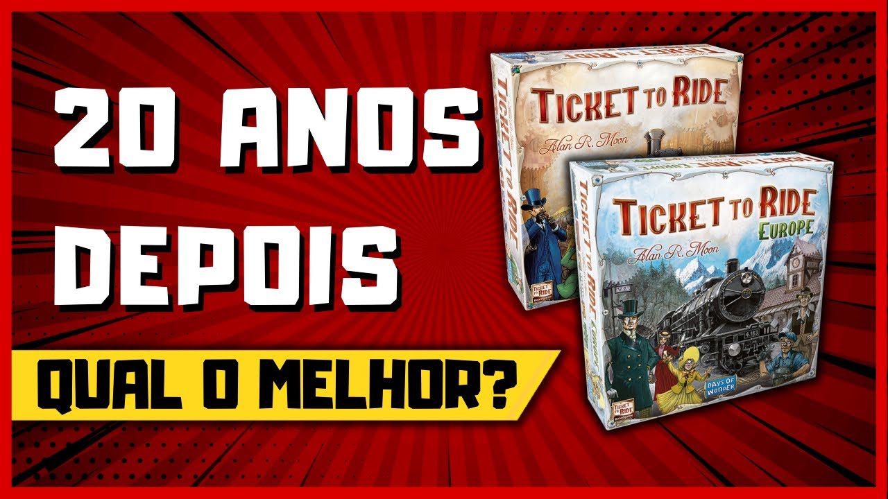 USA ou EUROPA? Qual o MELHOR Ticket to Ride? |TOP 5 BG