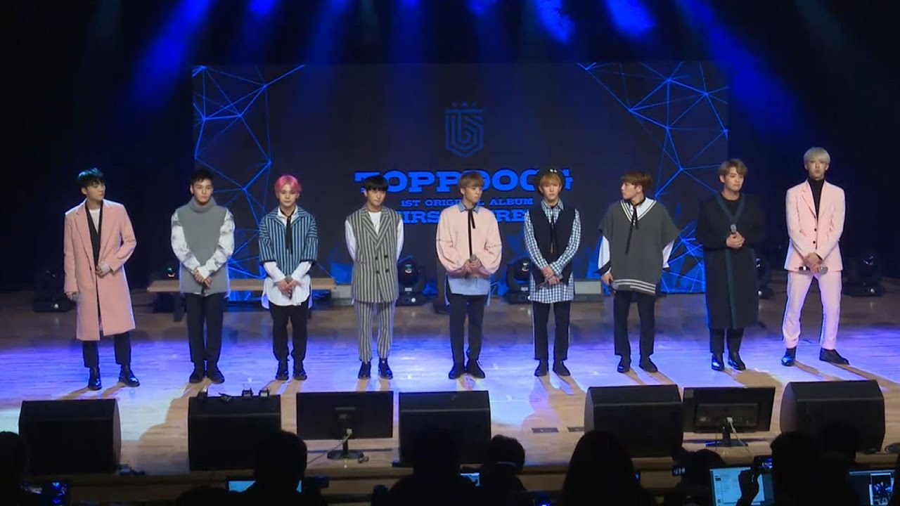 [ENG] 탑독(ToppDogg) 1st album 인사말&앨범소개 Showcase (비가 와서 그래, Rainy day, First Street) [통통영상]