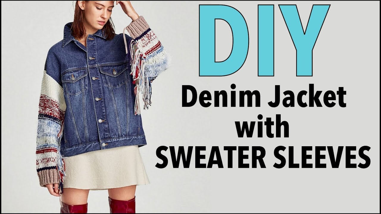 DIY: How To Change Sleeves on a Jean Jacket (DENIM JACKET UPGRADE)- By Orly Shani
