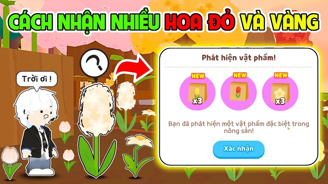 BEDY NHẬN NHIỀU HOA ĐỎ VÀ VÀNG MIỄN PHÍ NHỜ CÁCH NÀY Ở NÔNG TRẠI | PLAY TOGETHER