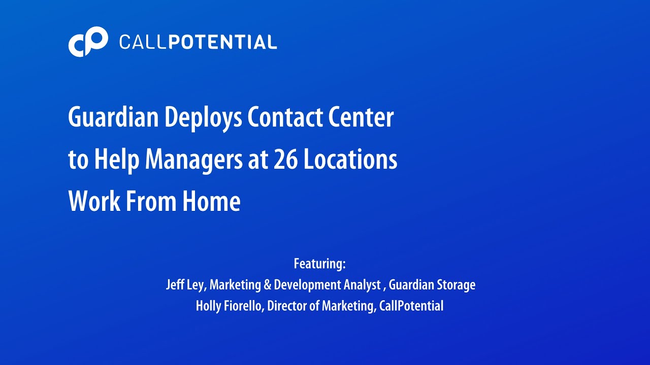 Guardian Storage Deploys Center to Help Managers at 26 Locations Work From Home