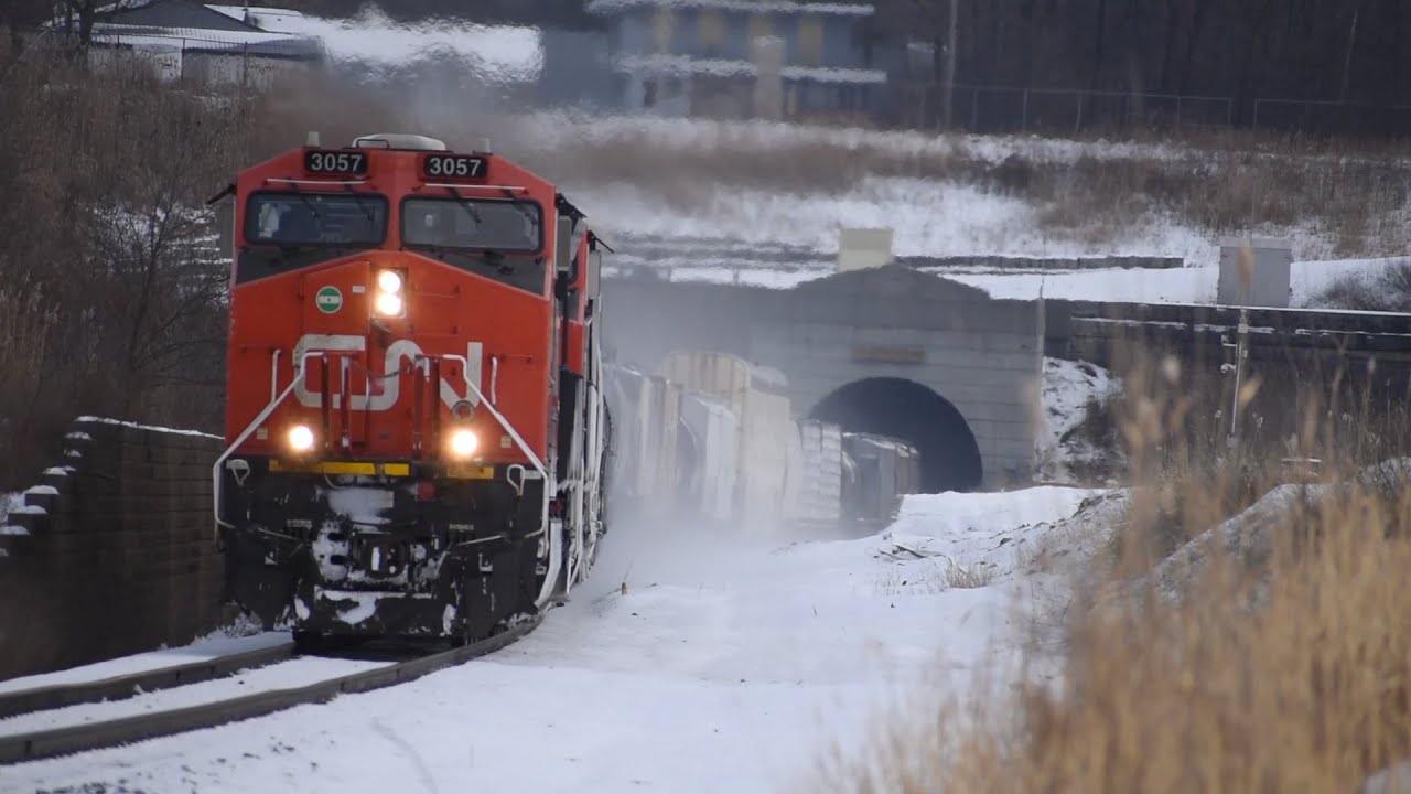 CN 3057 - Manifest WB at Port Huron, MI 1/19/20