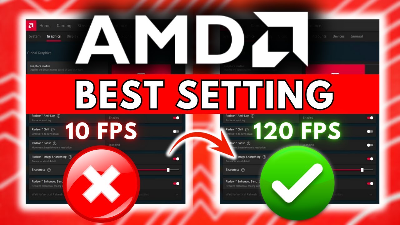 Best AMD Radeon Settings For Gaming MAX FPS & Smooth Gameplay