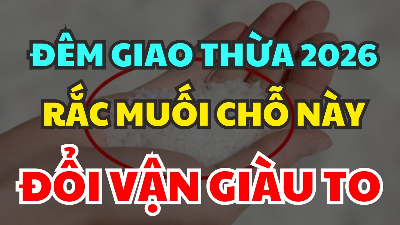 ĐÊM GIAO THỪA 2026 Lén Rắc Muối Vào Chỗ Này Gia Chủ Cả Năm May Mắn, Đổi Vận GIÀU, Tiền Đổ Về Ùn ÙN