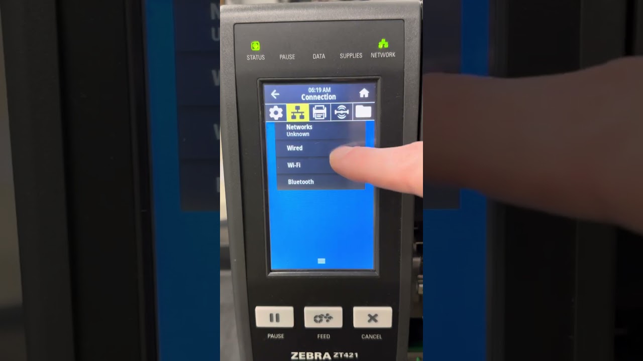 Assign Static IP or WiFi to Touch Screen Tabletop Zebra (ZT411/421/510/610)