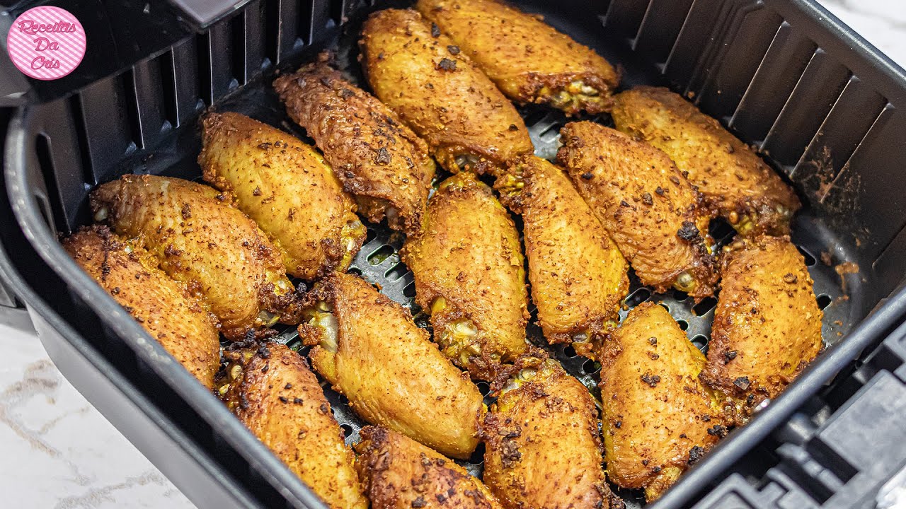SEM FRITURA! ASINHA DE FRANGO CROCANTE - TULIPAS TEMPERO DELICIOSO  - NA AIR FRYER E MOLHO INCRÍVEL