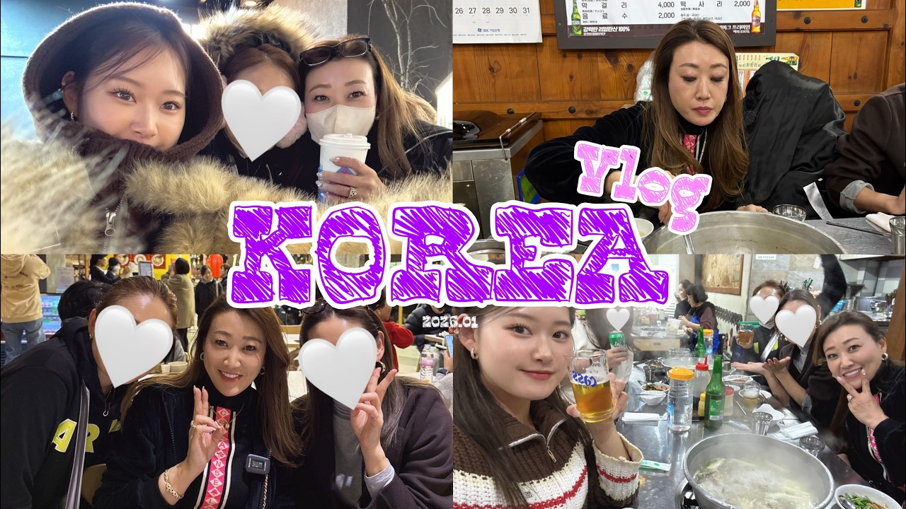 【韓国VLOG】娘たちと女子旅！本場の絶品グルメをたっぷり堪能してきました！