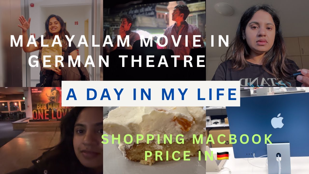 A day in my life #malayalam movie in German theatre #nursingstudent 🇩🇪#shopping