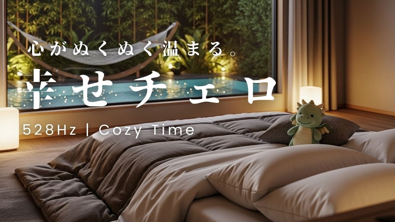 【自律神経に優しいBGM】心地よいチェロと夜の聖域。松果体を癒やす25分（528Hz / 呼吸リズム）