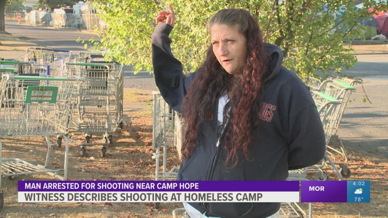 Witness describes morning shooting at homeless camp