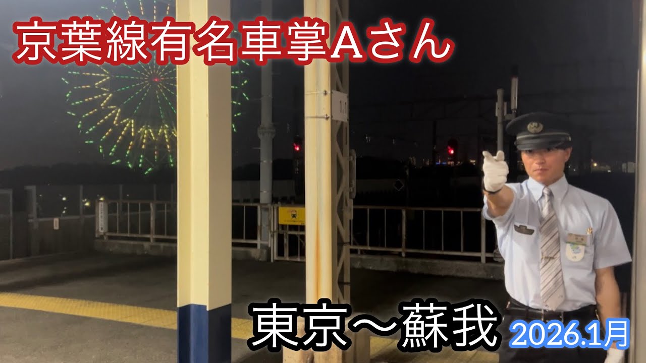 京葉線有名車掌Aさんの乗務列車に乗車【区間】東京～蘇我#京葉線有名車掌 #京葉線