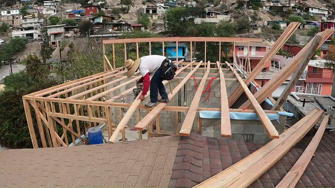como HACER un TECHO de madera PARTE 1