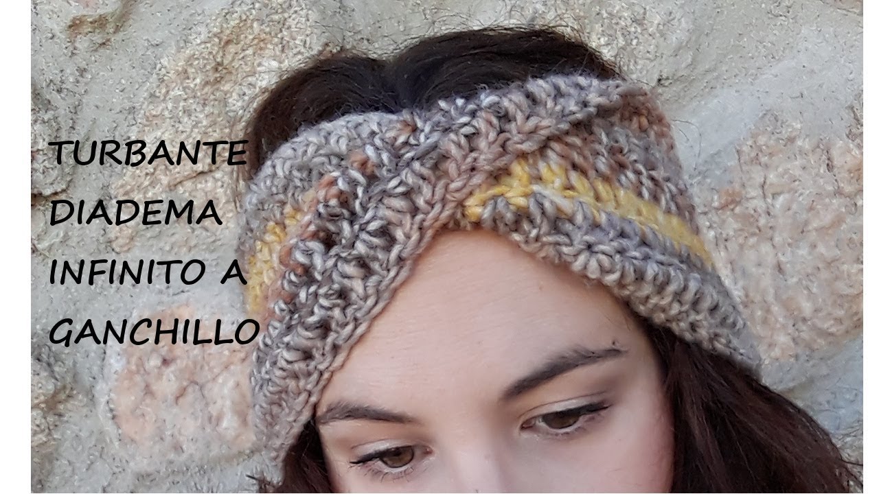 DIADEMA TURBANTE INFINITO A CROCHET