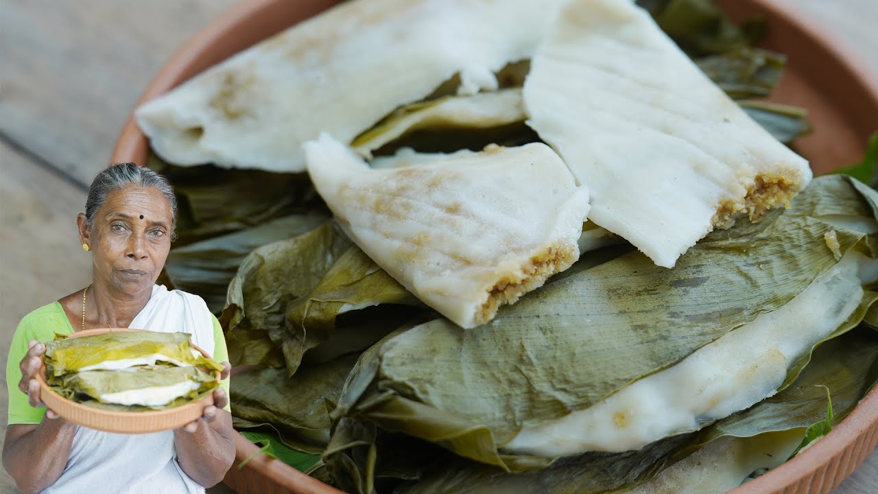 Turmeric Leaf Steamed Sweet Ela Ada |Easy Homemade Turmeric Leaf Ela Ada.