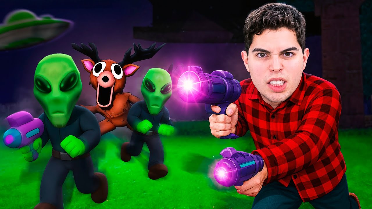 ALIENÍGENAS INVADIRAM AS 99 NOITES DA FLORESTA NO ROBLOX