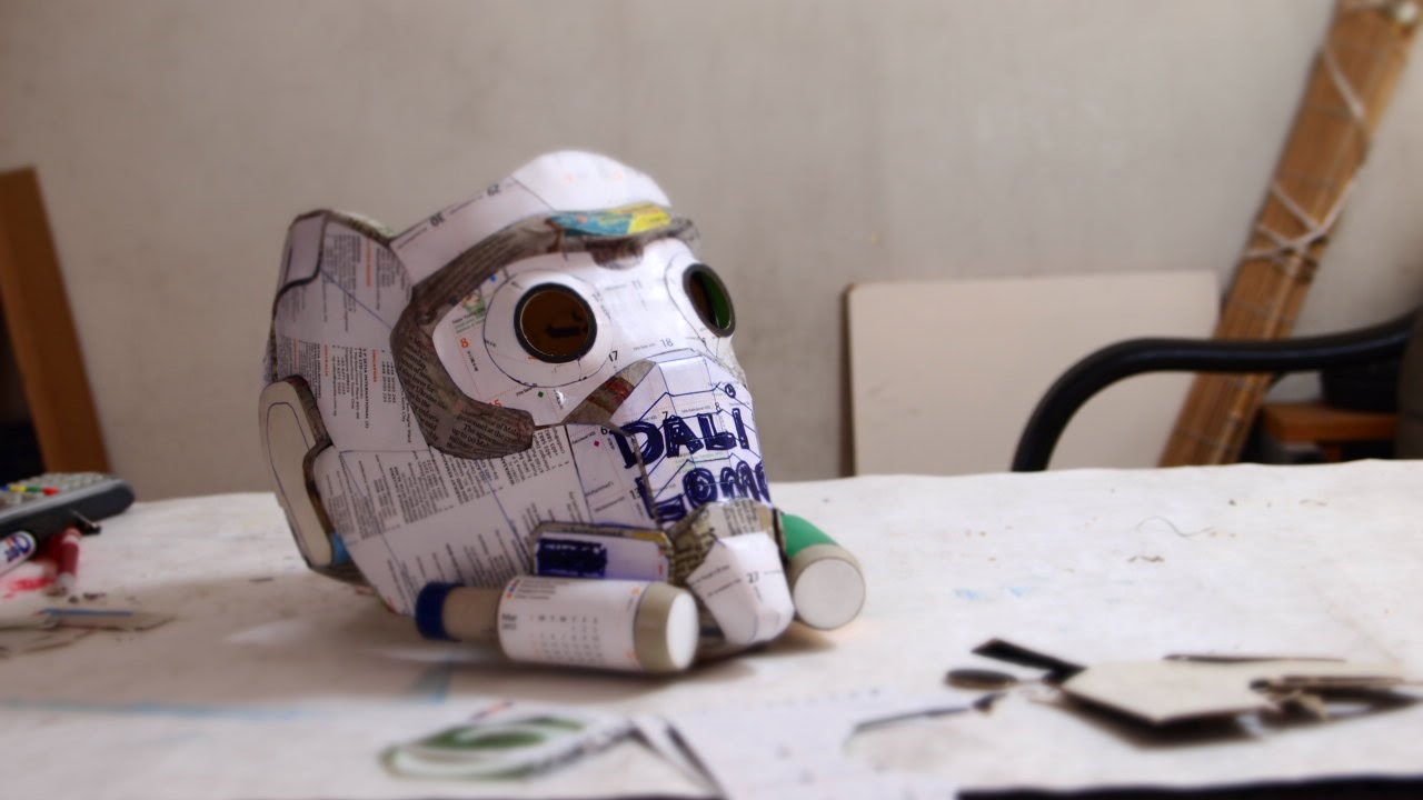 How to make Star-Lord Mask Part 3 -  Hiding Cardboard Texture | DIY