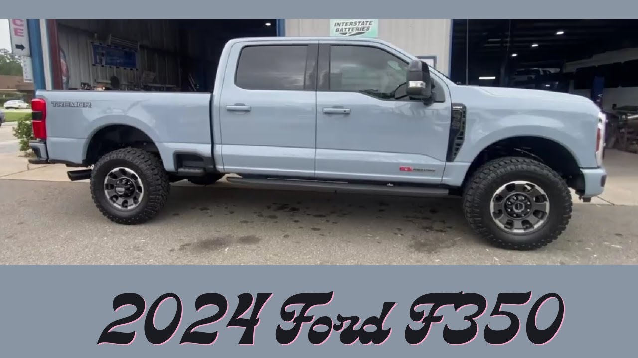 2024 F350 Tremor: новые черные выхлопные насадки