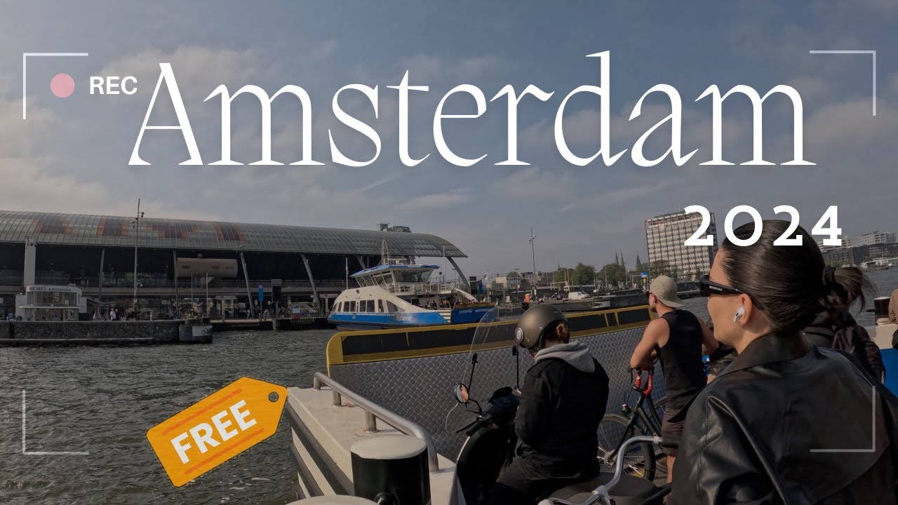 Catching Amsterdam's FREE Ferry | 4K Tour