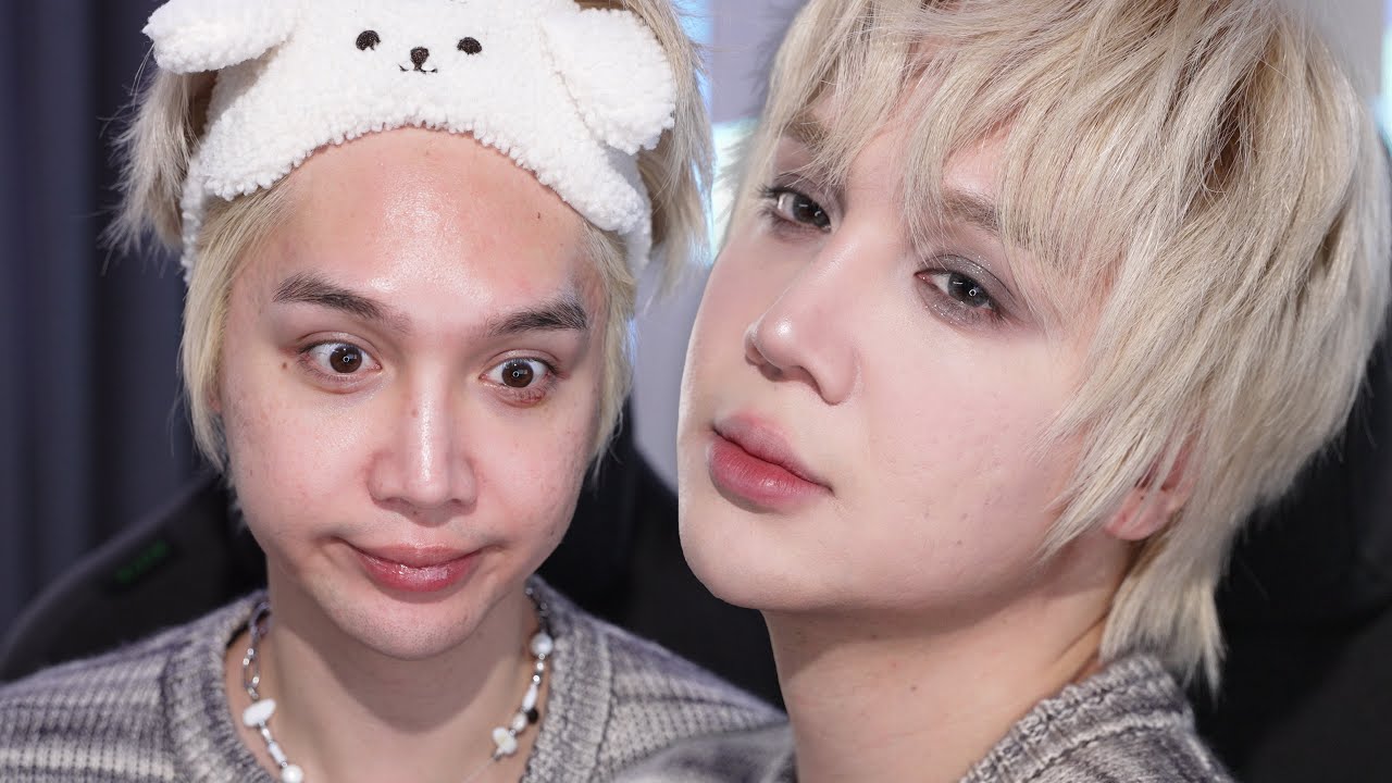 Just sitting down to try new makeup for 2024 😫