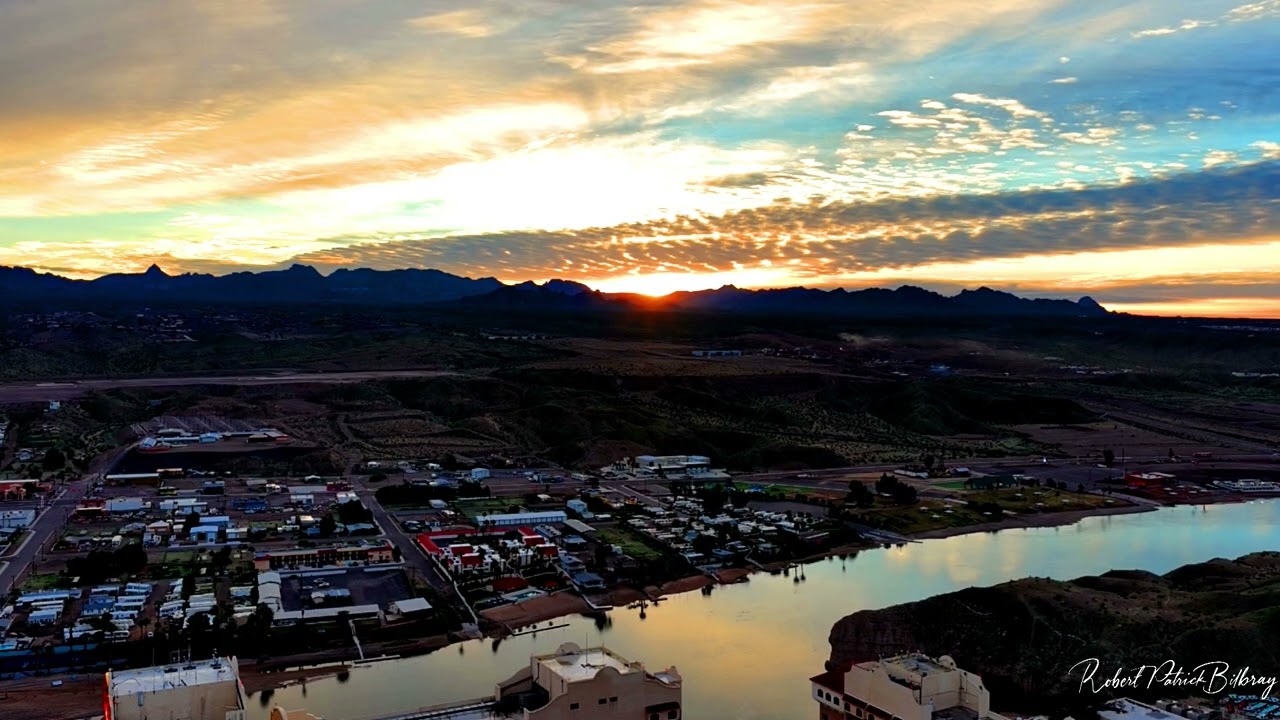 Sunrise over Harrah's Del Rio, Laughlin, Nevada January 6th, 2026.