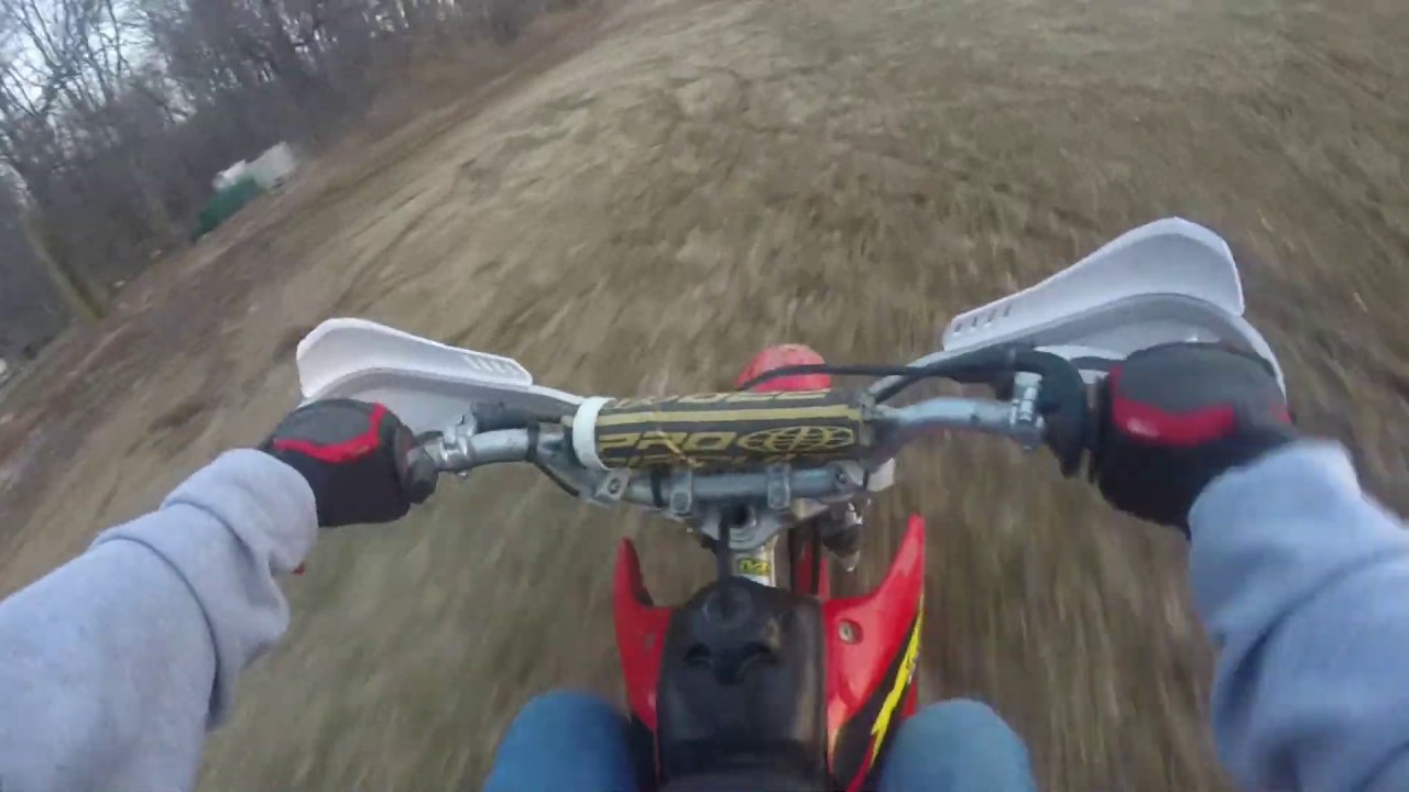 Tusk d-flex pro handguards on a honda XR