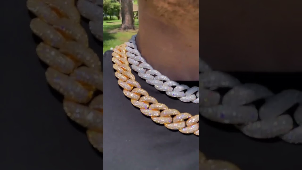 💧 20MM ICED OUT MIAMI CUBAN NECKLACE #iceypyramid #necklace #chain