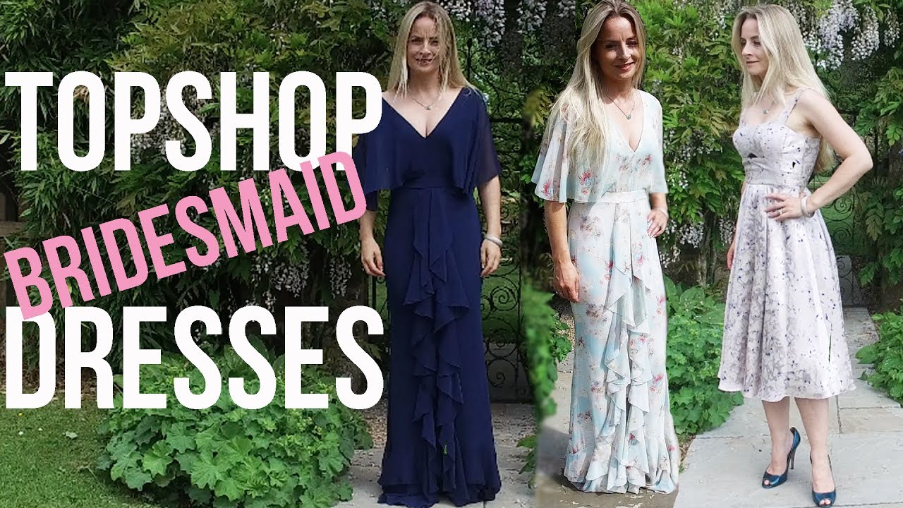 Trying TOPSHOP Bridesmaid Dresses!