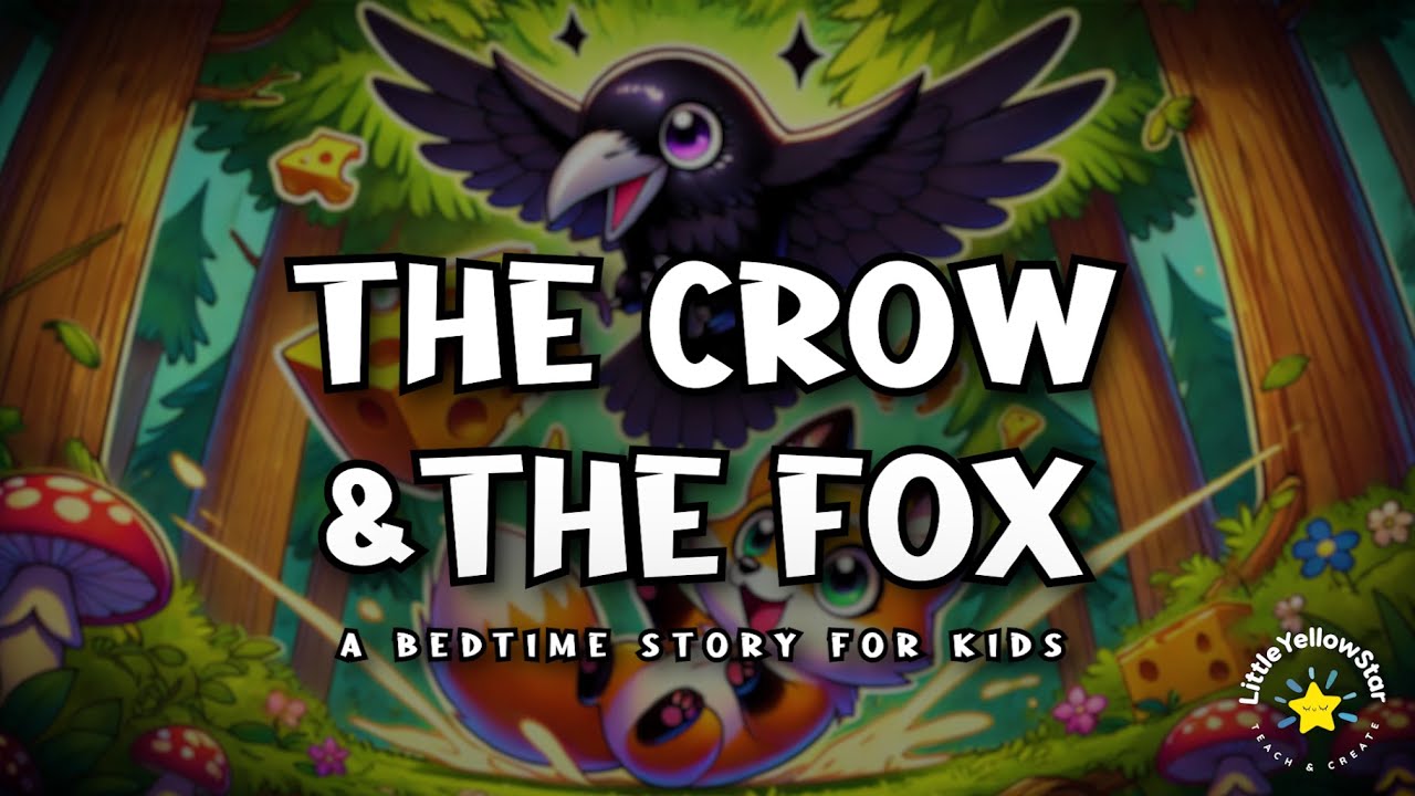 Classic Bedtime Stories With Moral For Kids: The Crow and The Fox | Aesop's Fable For Kids