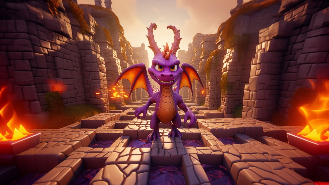 Pacman vs Spyro the dragon