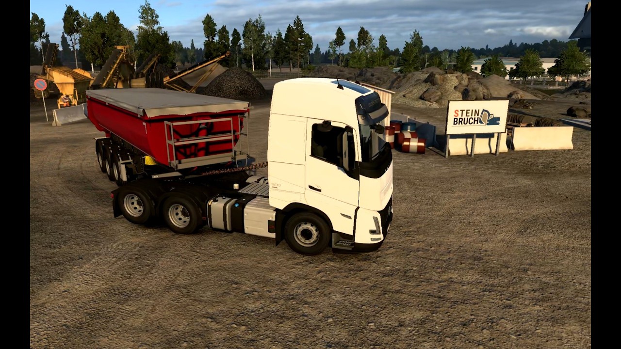 Realistic ETS2 Haul: Volvo FH6 Aero 500HP Moving Gravel | Graz to Stuttgart Route