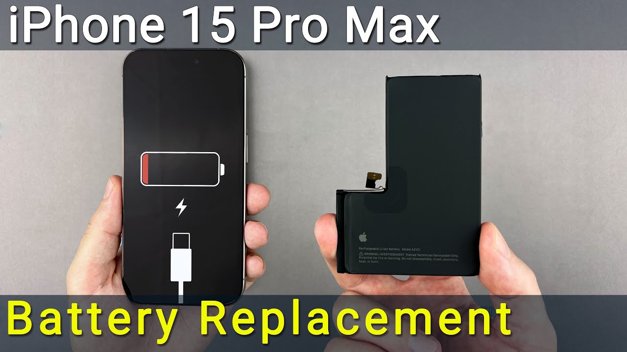 Руководство по замене аккумулятора iPhone 15 Pro Max