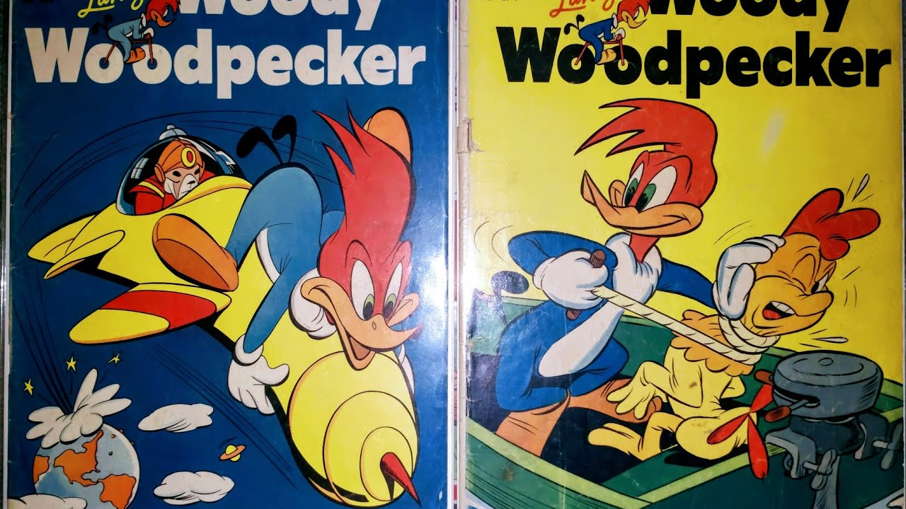 Four Color comics #'s 364 & 374 featuring Woody Woodpecker from 1952