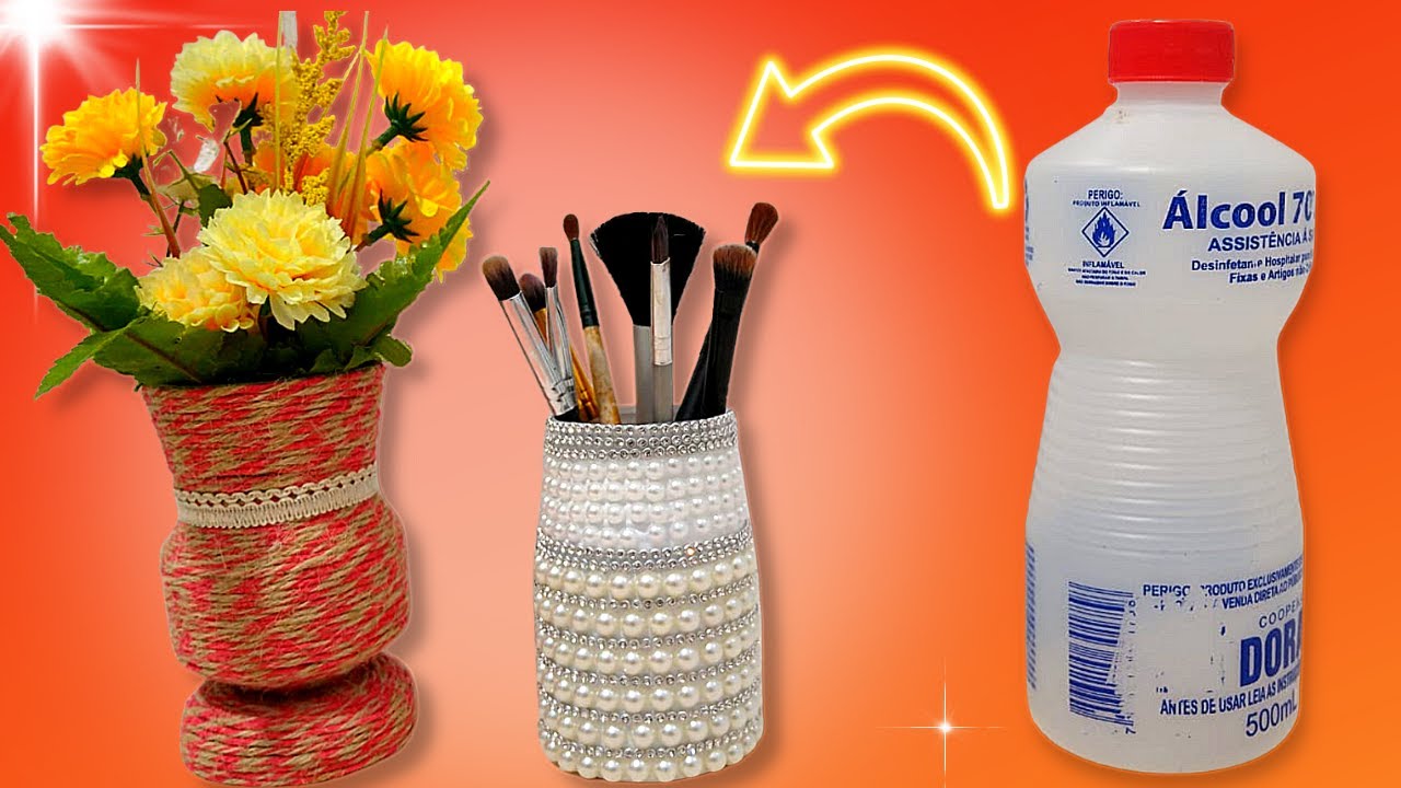 💡2 IDEIAS Brilhantes Usando GARRAFA PL&Aacute;STICA - Como Reciclar e Decorar