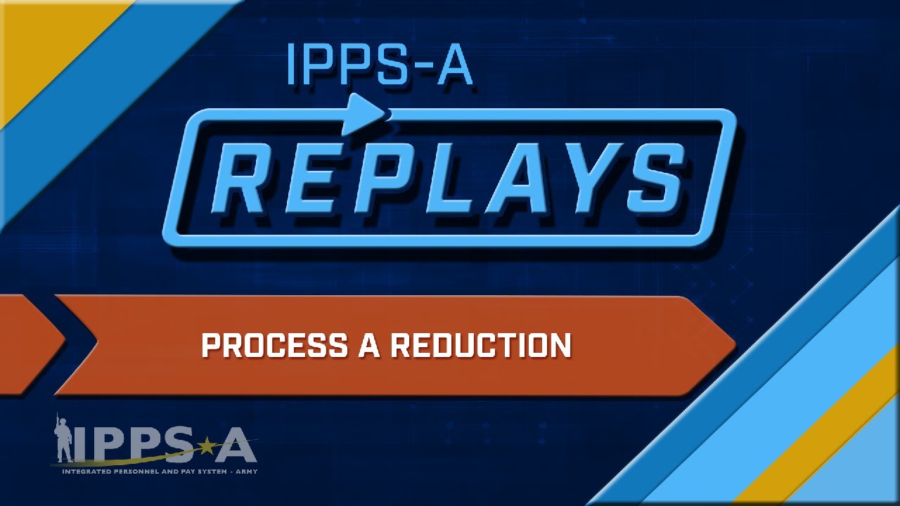 IPPS-A Replays: Process a Reduction