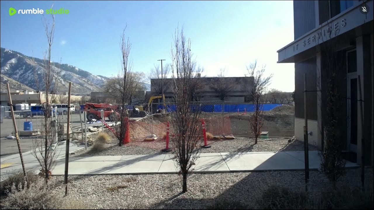 Construction at Utah State University.