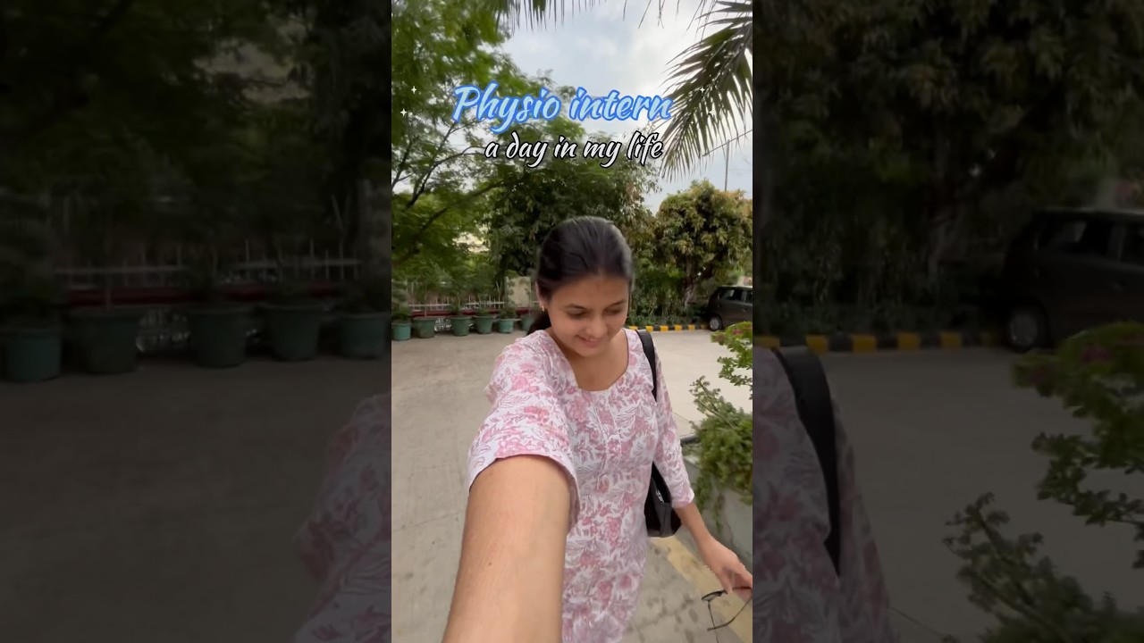 A day in life of physio intern🩻🥼 #physiotherapy #bpt #medico #minivlog #hospitallife #dailyvlog