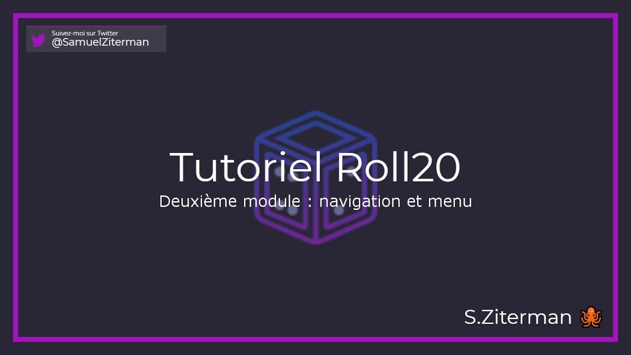Tuto Roll20 FR : navigation et menu #2