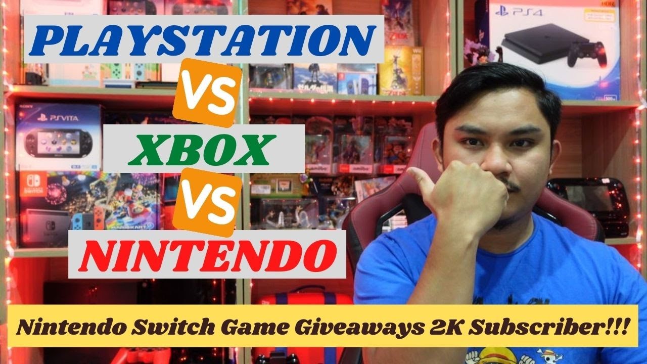 NINTENDO VS PLAYSTATION VS XBOX , Nintendo Games Giveaways 2K Subscribers