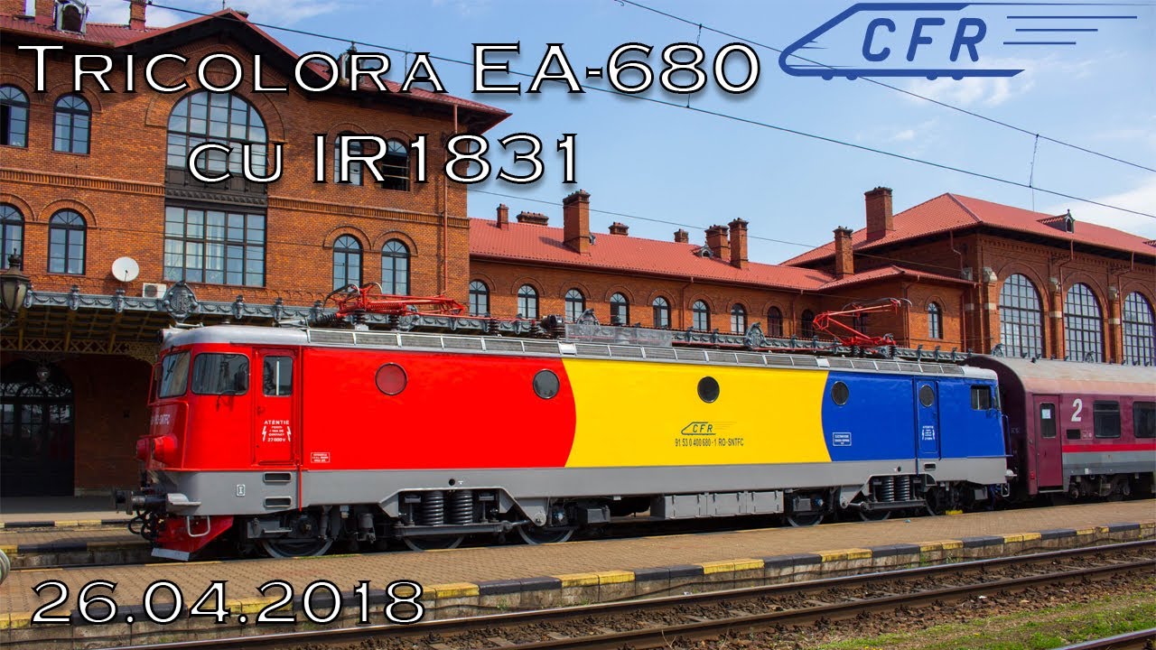 Locomotiva tricolora a depoului Cluj cu 1831 Galati - Cluj Napoca - 26.04.2018